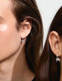 Lysandra hoops  Sølv - Pilgrim