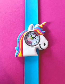 Enhjørning klokke  Lyse Blå - Jubel