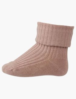 Cotton rib baby socks Wood rose - MP 