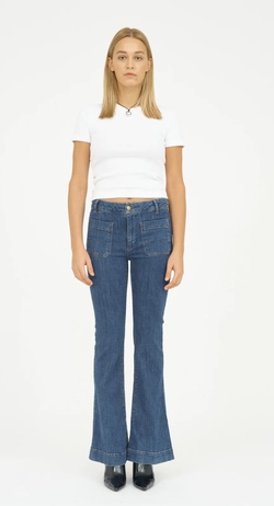 Ann Charlotte Jeans Denim blue - Ivy