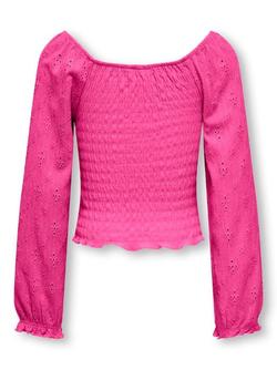 Tilda L/S smock top Rasberry Rose - Kids Only 