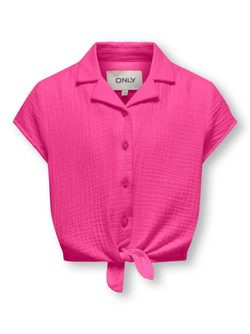 Thyra capsleeve knot shirt Rosa - Kids Only 