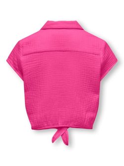 Thyra capsleeve knot shirt Rosa - Kids Only 