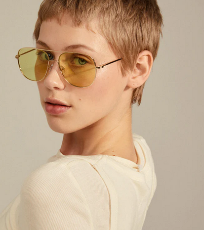 Dallas solbriller Yellow/Gold - Pilgrim