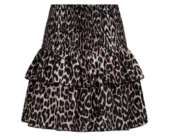 Carin R Leo Skirt Leopard - Neo noir