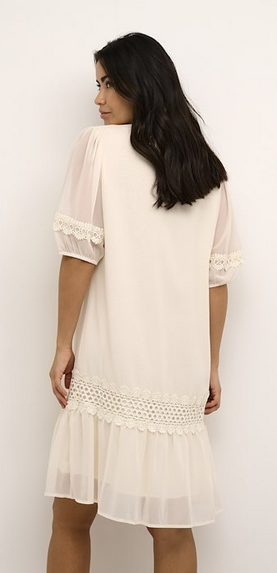 Fara V-neck Dress TURTLEDOVE - Kaffe Clothing