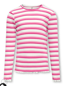 Evig Rib top   cloud dancer - KidsOnly 