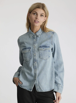 Roger denim Shirt Smoke Blue - Neo noir