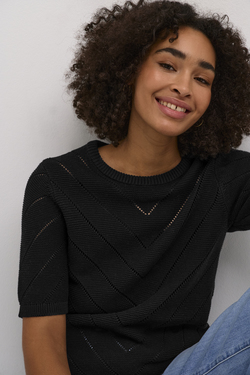 kelly knit pullover  black - Kaffe Clothing