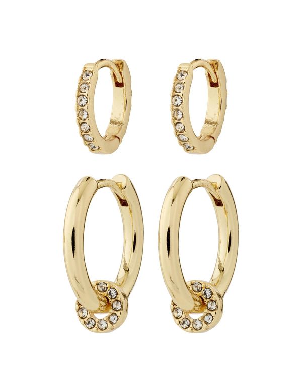 SCOTTIE resirkulerte øreringer 2-i-1 sett Gull - Pilgrim