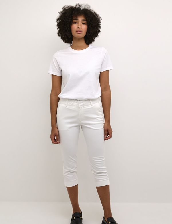 Lea Capri Pants Hvit - Kaffe Clothing