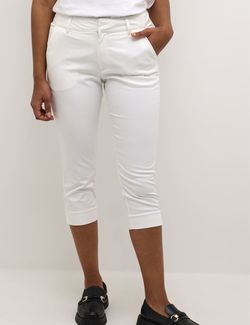 Lea Capri Pants Hvit - Kaffe Clothing