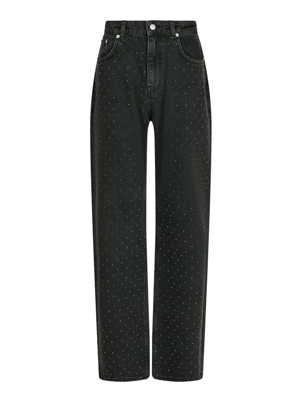 Simona Bedazzled Pants Black - Neo noir