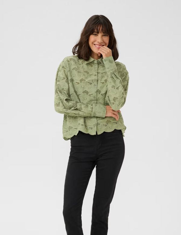 Tura shirt Oil Green - Kaffe Clothing