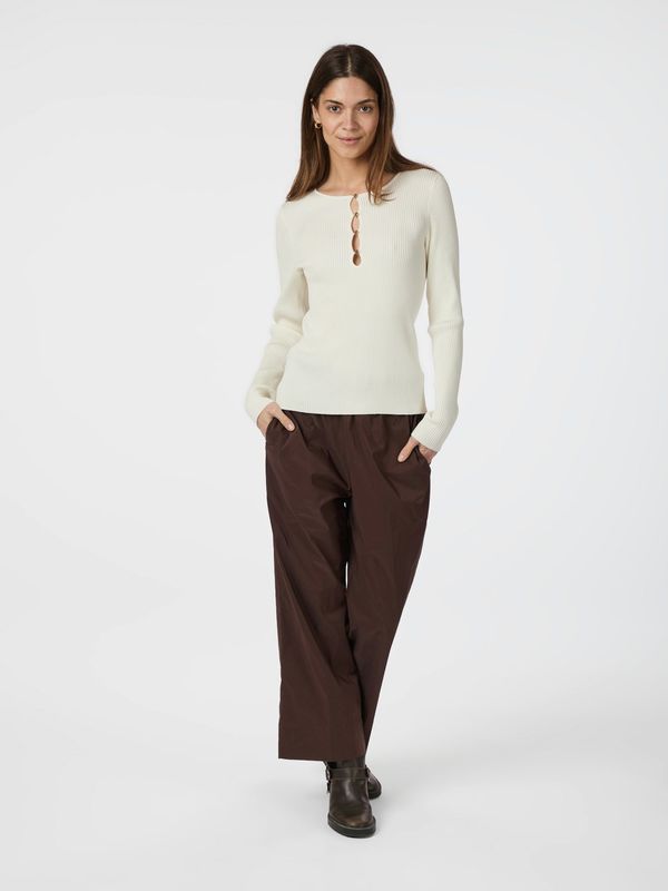 Carlton Knit Blouse Off White  - Neo noir