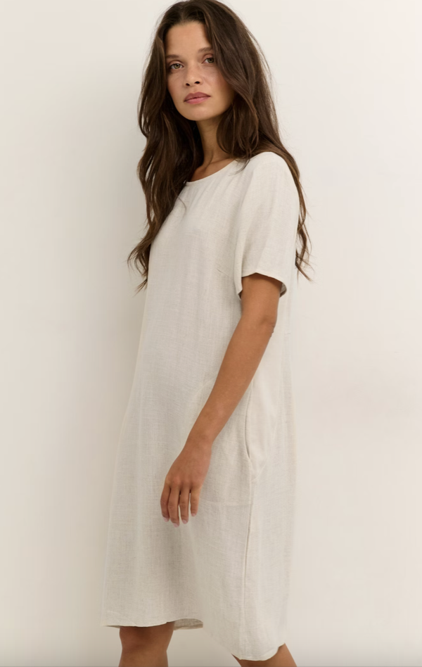 Liny Dress Light Sand - Kaffe Clothing