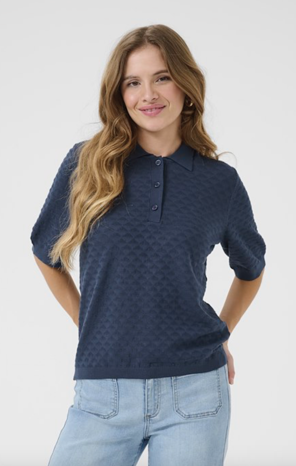 Olivia Polo Pullover Marine - Kaffe Clothing