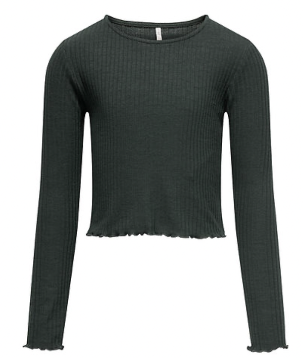 Nella O-neck Top Dusty Green Malange - Kids Only 