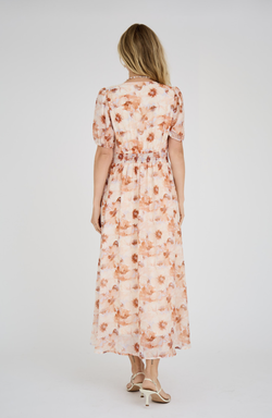 Elena Dress sand/peach - A-view