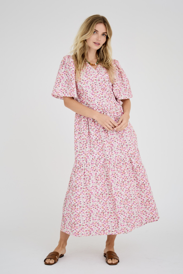 Casia Ancle dress Pink/Rose - A-view