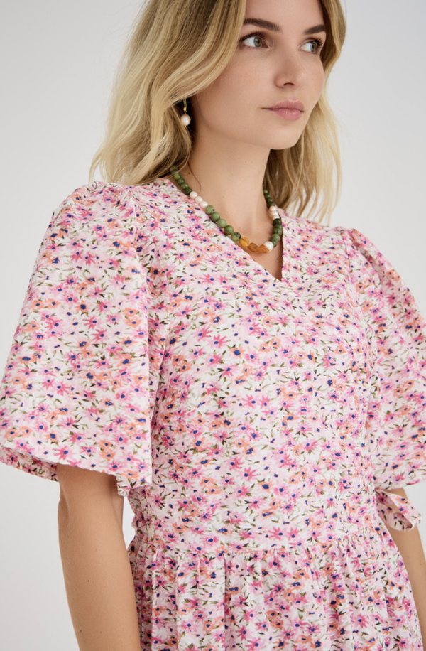 Casia Ancle dress Pink/Rose - A-view