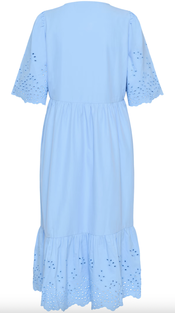 Louisa Midi Dress Vista Blue - Kaffe Clothing