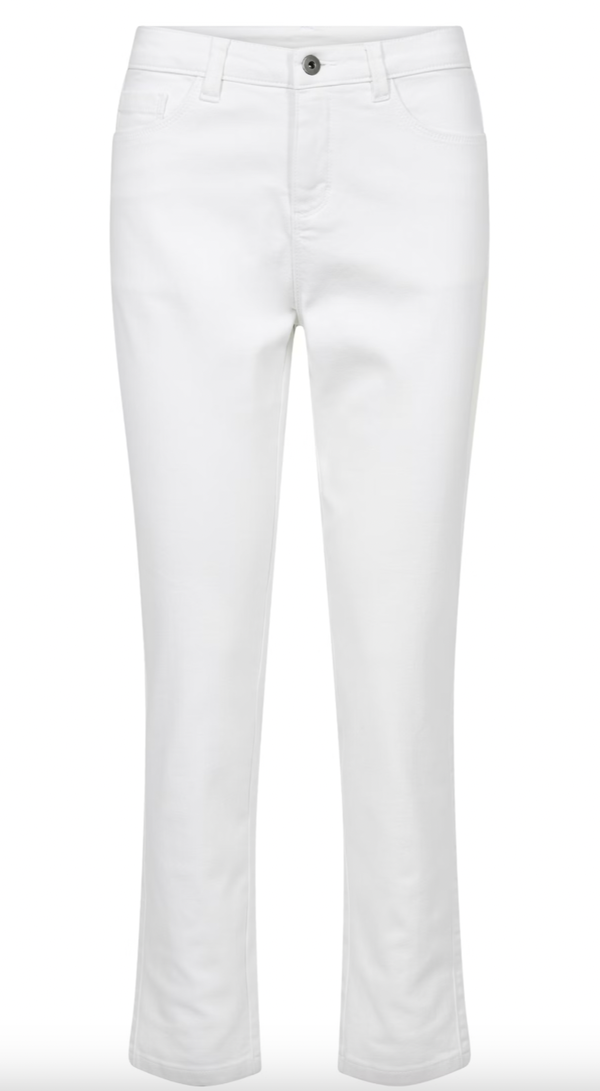 Zelina Stright Jeans Chalk - Kaffe Clothing